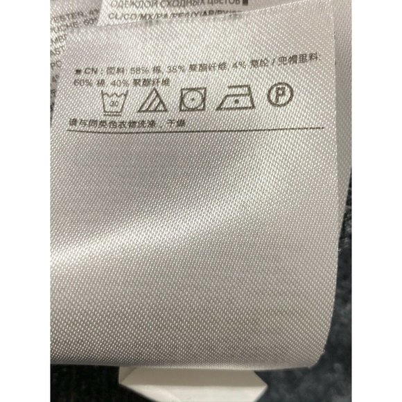 Banana Republic Men’s Sz L Gray Waffle Thermal kangaroo pocket Hooded Sweatshirt - Picture 9 of 12